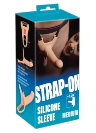 Силиконовый полый страпон на ремнях Silicone Strap-on - 16 см. - Orion - купить с доставкой в Новом Уренгое