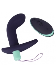 Темно-фиолетовый вибростимулятор простаты с пультом ДУ Remote Controlled Prostate Plug - Orion - в Новом Уренгое купить с доставкой