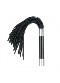 Черная плеть Easytoys Flogger With Metal Grip - 38 см. - Easy toys - купить с доставкой в Новом Уренгое