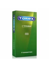 Текстурированные презервативы Torex  С точками  - 12 шт. - Torex - купить с доставкой в Новом Уренгое