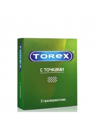 Текстурированные презервативы Torex  С точками  - 3 шт. - Torex - купить с доставкой в Новом Уренгое