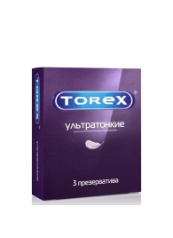 Презервативы Torex  Ультратонкие  - 3 шт. - Torex - купить с доставкой в Новом Уренгое