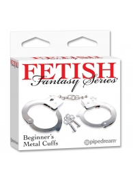 Металлические наручники Beginner s Metal Cuffs - Pipedream - купить с доставкой в Новом Уренгое