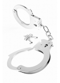 Металлические серебристые наручники Designer Metal Handcuffs - Pipedream - купить с доставкой в Новом Уренгое