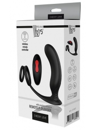 Черный массажер простаты REMOTE P-PLEASER - Dream Toys - в Новом Уренгое купить с доставкой