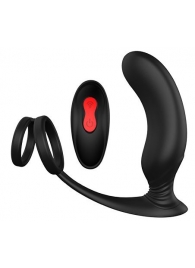 Черный массажер простаты REMOTE P-PLEASER - Dream Toys - в Новом Уренгое купить с доставкой