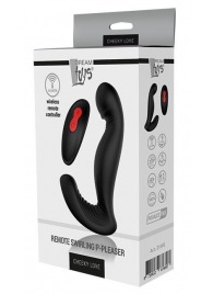 Черный вибромассажер простаты SWIRLING P-PLEASER - Dream Toys - в Новом Уренгое купить с доставкой