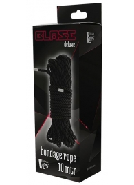 Черная веревка для бондажа BONDAGE ROPE - 10 м. - Dream Toys - купить с доставкой в Новом Уренгое