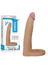 Телесная насадка-фаллоимитатор для двойного проникновения - 17 см. - Lovetoy - купить с доставкой в Новом Уренгое