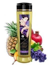 Массажное масло Libido Exotic Fruits с ароматом экзотических фруктов - 240 мл. - Shunga - купить с доставкой в Новом Уренгое