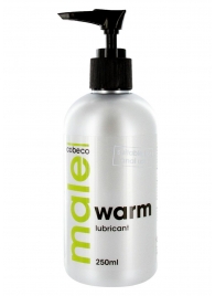 Лубрикант с согревающим эффектом MALE Cobeco Warm Lubricant - 250 мл. - Cobeco - купить с доставкой в Новом Уренгое