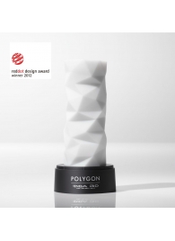 Белый 3D мастурбатор POLYGON - Tenga - в Новом Уренгое купить с доставкой