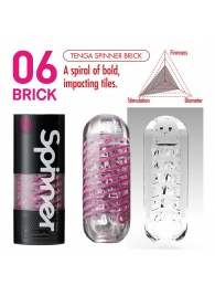 Мастурбатор SPINNER Brick - Tenga - в Новом Уренгое купить с доставкой