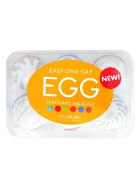 Набор из 6 мастурбаторов Tenga EGG Easy Beat с различным рельефом - Tenga - в Новом Уренгое купить с доставкой