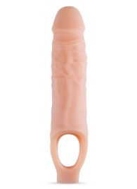 Телесный реалистичный фаллоудлинитель 9 Inch Silicone Cock Sheath Penis Extender - 22,86 см. - Blush Novelties - в Новом Уренгое купить с доставкой