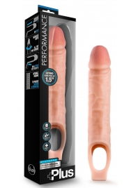 Телесный реалистичный фаллоудлинитель 10 Inch Silicone Cock Sheath Penis Extender - 25,4 см. - Blush Novelties - в Новом Уренгое купить с доставкой