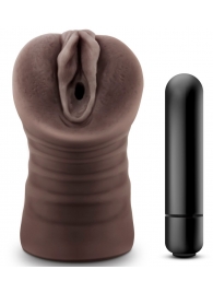 Коричневый мастурбатор-вагина Hot Chocolate Brianna - Blush Novelties - в Новом Уренгое купить с доставкой