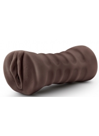 Коричневый мастурбатор-вагина Hot Chocolate Brianna - Blush Novelties - в Новом Уренгое купить с доставкой