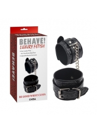 Черные наручники Be good Wrist Cuffs - Chisa - купить с доставкой в Новом Уренгое