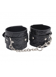 Черные наручники Be good Wrist Cuffs - Chisa - купить с доставкой в Новом Уренгое