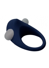Гладкое синее эрекционное виброкольцо STIMU RING - Dream Toys - в Новом Уренгое купить с доставкой