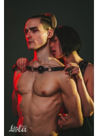 Черный кляп Love Addict на замочке - Lola Games - купить с доставкой в Новом Уренгое