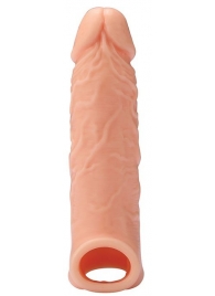 Телесная насадка EXTENDER WITH BALL STRAP 6.5 - 17 см. - Dream Toys - в Новом Уренгое купить с доставкой