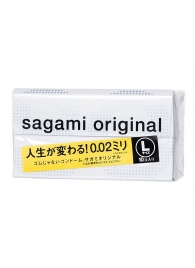 Презервативы Sagami Original 0.02 L-size увеличенного размера - 10 шт. - Sagami - купить с доставкой в Новом Уренгое