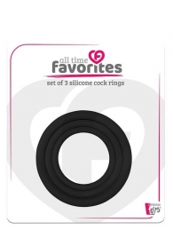Набор из 3 эрекционных колец SILICONE COCKRINGS - Dream Toys - в Новом Уренгое купить с доставкой