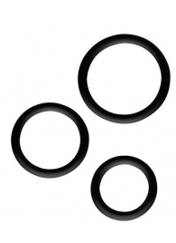 Набор из 3 эрекционных колец SILICONE COCKRINGS - Dream Toys - в Новом Уренгое купить с доставкой