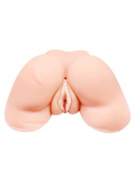 Телесная вибровагина Julie с 2 рабочими отверстиями - Baile - в Новом Уренгое купить с доставкой