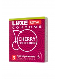 Презервативы с ароматом вишни LUXE Royal Cherry Collection - 3 шт. - Luxe - купить с доставкой в Новом Уренгое