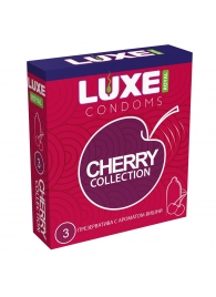 Презервативы с ароматом вишни LUXE Royal Cherry Collection - 3 шт. - Luxe - купить с доставкой в Новом Уренгое