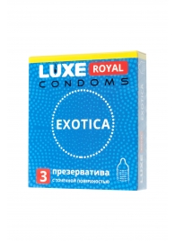 Текстурированные презервативы LUXE Royal Exotica - 3 шт. - Luxe - купить с доставкой в Новом Уренгое