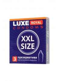 Презервативы увеличенного размера LUXE Royal XXL Size - 3 шт. - Luxe - купить с доставкой в Новом Уренгое