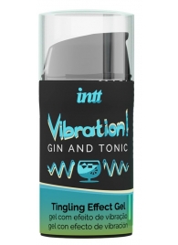 Жидкий интимный гель с эффектом вибрации Vibration! Gin   Tonic - 15 мл. - INTT - купить с доставкой в Новом Уренгое