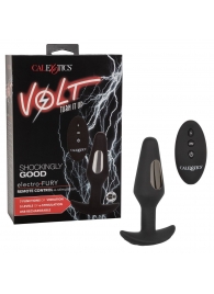 Черная анальная пробка с электростимуляцией Volt Electro-Fury - 12,75 см. - California Exotic Novelties - купить с доставкой в Новом Уренгое