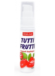 Гель-смазка Tutti-frutti со вкусом барбариса - 30 гр. - Биоритм - купить с доставкой в Новом Уренгое
