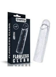 Прозрачная насадка-удлинитель Flawless Clear Penis Sleeve Add 1 - 15,5 см. - Lovetoy - в Новом Уренгое купить с доставкой