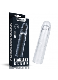 Прозрачная насадка-удлинитель Flawless Clear Penis Sleeve Add 2 - 19 см. - Lovetoy - в Новом Уренгое купить с доставкой