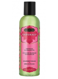 Массажное масло Naturals Strawberry Dreams с ароматом клубники - 59 мл. - Kama Sutra - купить с доставкой в Новом Уренгое