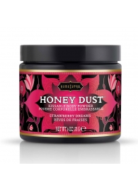 Пудра для тела Honey Dust Body Powder с ароматом клубники - 170 гр. - Kama Sutra - купить с доставкой в Новом Уренгое