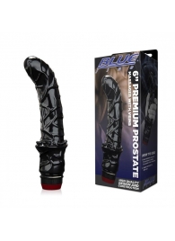 Черный вибромассажер простаты 6  Premium Prostate Massager - BlueLine - в Новом Уренгое купить с доставкой