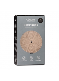 Пеньковая веревка для связывания Hemp Rope - 5 м. - Easy toys - купить с доставкой в Новом Уренгое