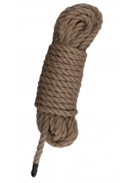 Пеньковая веревка для связывания Hemp Rope - 5 м. - Easy toys - купить с доставкой в Новом Уренгое