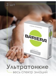 Ультратонкие презервативы Bariera Ultra Thin - 3 шт. - Bariera - купить с доставкой в Новом Уренгое