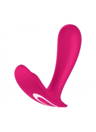 Розовый вибромассажер для ношения Top Secret - Satisfyer