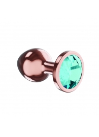 Пробка цвета розового золота с малиновым кристаллом Diamond Topaz Shine L - 8,3 см. - Lola Games - купить с доставкой в Новом Уренгое
