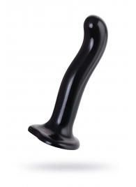 Черный стимулятор для пар P G-Spot Dildo Size M - 18 см. - Strap-on-me - в Новом Уренгое купить с доставкой