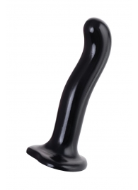 Черный стимулятор для пар P G-Spot Dildo Size M - 18 см. - Strap-on-me - в Новом Уренгое купить с доставкой